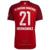 Maglia ufficiale FC Bayern Monaco Lucas Hernandez 21 Casa 2021-22 per Uomo